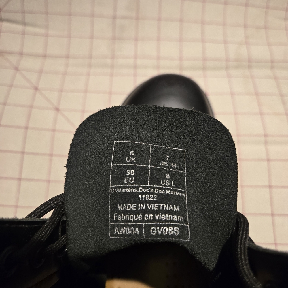 Dr. Martens Black Leather Boots - Picture 5 of 5